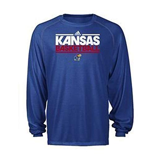 T-shirt adidas Kansas Jayhawks contre la transpiration manches longues S