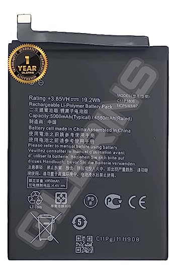 Image of Original C11P1806 Battery for Asus Zenfone 6z / Zenfone 6 2019 6 I01 WD, ZS630KL,Battery with 1 Year warrenty** (F000213)