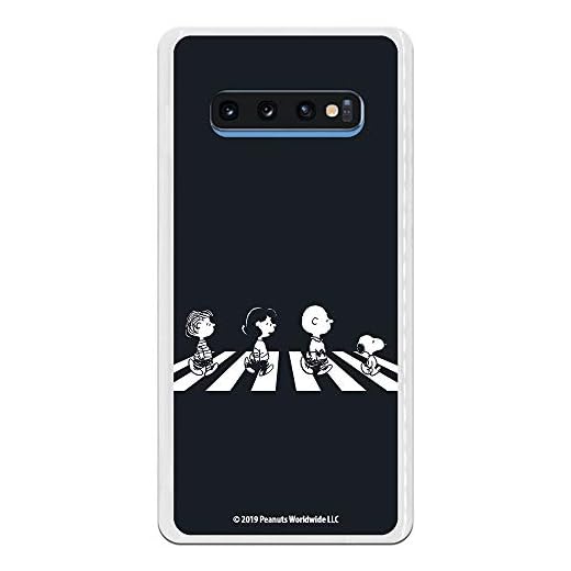 Funda para Samsung Galaxy S10 Plus Oficial de Snoopy Personajes Beatles para Proteger tu móvil. Carcasa para Samsung de Silicona Flexible con Licencia Oficial de Peanuts.