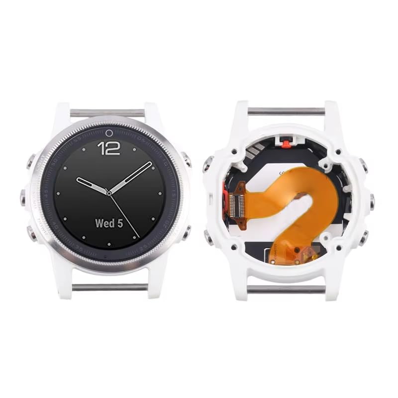 YOOOKOOO - Display LCD e pannello touch per Garmin Fenix 5S, colore: Argento