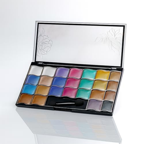 Image of Sedell Paris 25 Color Eyeshadow Palette - includes neutral to bold shades with excellent blendability and adhesion