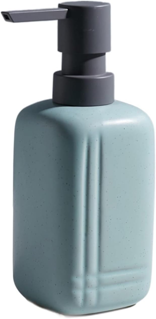 Bathroom Soap Dispenser 300ml 450ml Soap Dispenser Bathroom Shampoo Bottles Home Hotel Ceramic Refill Empty Bottle for Hair Conditioner Lotion Dispensers (Colour: G-450m) (C)