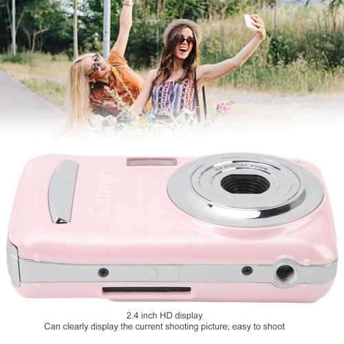 Appareil photo numérique portable 16mp compact léger rose