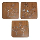 Natural Bamboo Trivets For Hot Dishes - ERTO Multi Use Hot Pads Kitchen Trivets for Hot Pan and Pot...