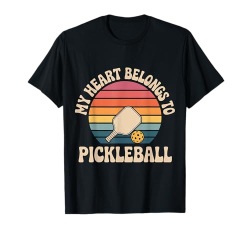 My Heart Belongs To Pickleball Jugador de Pádel - Camiseta