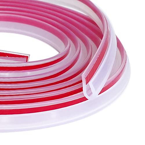 Tintvent Clear Rubber Edge Trim, U Channel Rubber Seal Strip With Self-Adhesive Tape, Metal Edge Protector Fit For 0.15", 20Ft (236 In) #TOP13