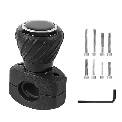efuturetime Bola Volante Pomo Coche Extraíble Camiones Montacargas Cortacésped Barco Carrito de Golf, Perilla Giratoria Volante Mango Giratorio para Ahorra Esfuerzo y Rotación más Fácil