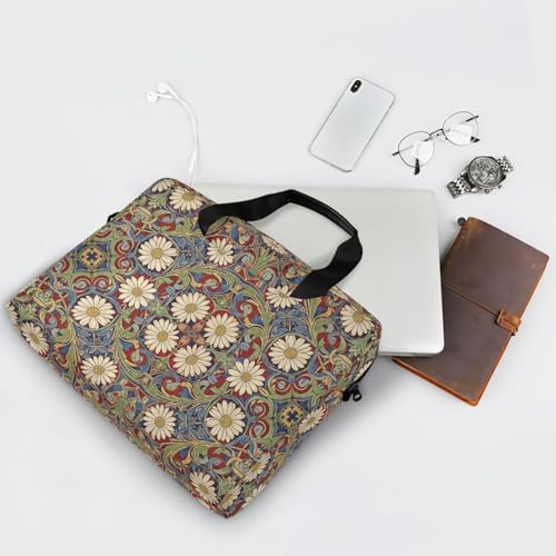 Funda para portátil 15.6 pulgadas con asa y correa roja azul miniatura 7