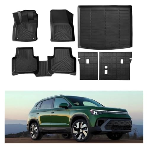 Tapis de sol coffre pour VW Taos TPE tapis voiture tous temps