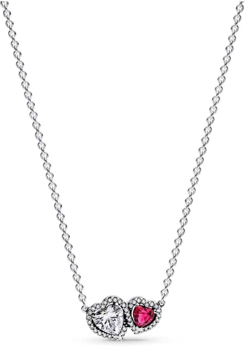 PANDORA Collar Moments 393632C01-45 corazones en oferta en Amazon