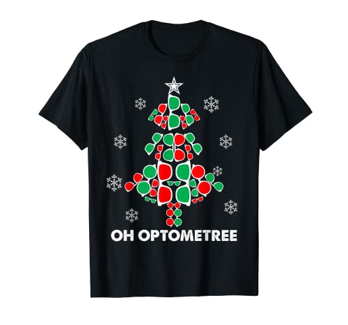 Oh Optometree Gafas de sol Árbol de Navidad Navidad Camiseta