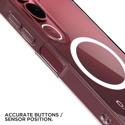 Image of Amazon Basics Back Cover for Vivo Y31 5G Mag-Safe Shockproof PC + TPU Protective Case Magnetic Support Bumper Case (Transparent Mag-Safe)