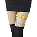 alisikee 2PCs Adjustable Leg Garter with Chains, Elastic Thigh Garters Belt for Women, Yellow