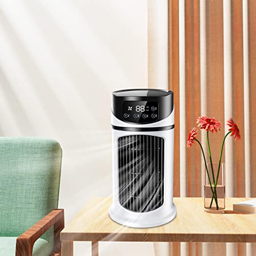 Image of CALANDIS Air Conditioning Fan USB Portable Air Conditioner for Dorm Desk Office White | Portable Fans | Heating, Cooling & Air | Home Improvement