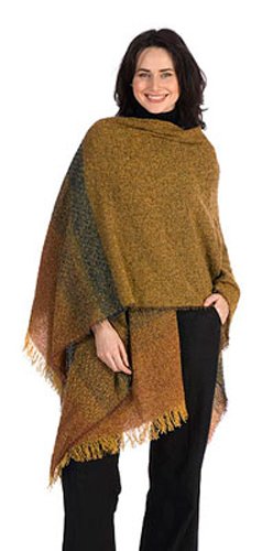 Kerry Woollen Mills Lambswool Ruana (Wrap) - Made in Ireland2