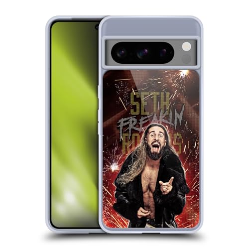 Head Case Designs Officially Licensed WWE LED Seth Rollins Soft Gel Case Compatible with Google Pixel 8 Pro