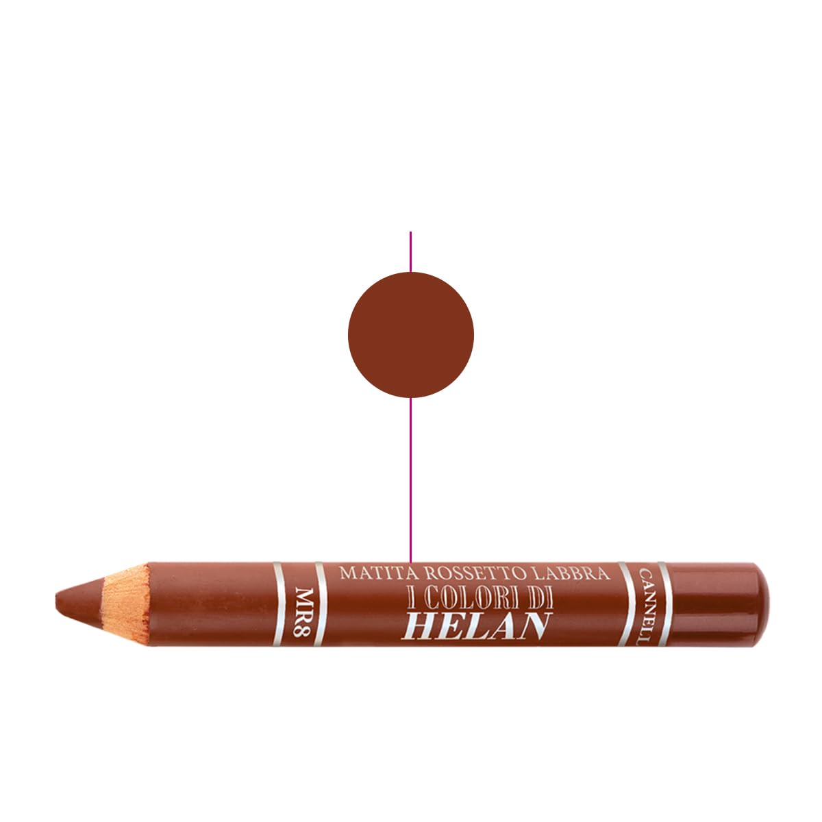 Helan I Colori di Helan, Soft Cinnamon Lip Pencil Moisturising Luminous Make Up - Image 2