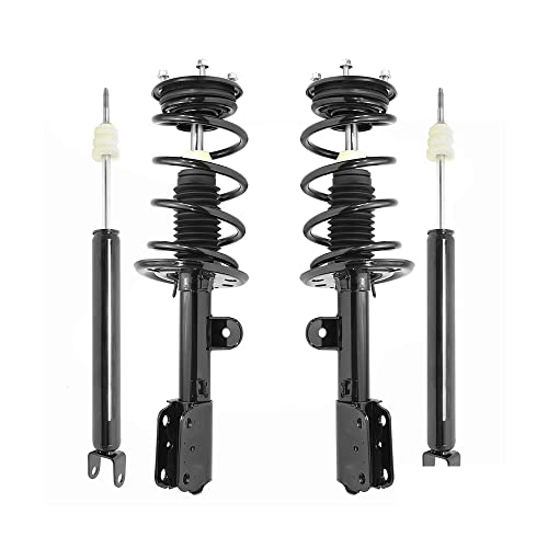 COMPLETESTRUTS - Front Complete Strut Assemblies with Coil Springs and Rear Shock Absorbers Replacement for 2013-2018 Ford Explorer FWD - Set of 4