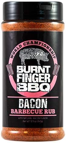 Burnt Finger BBQBacon Barbecue Rub - Large 12.1 oz