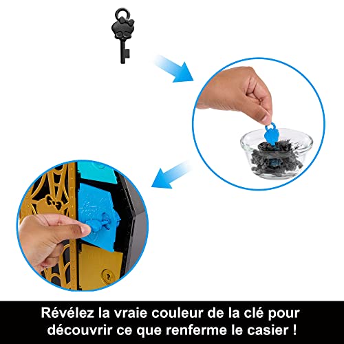 Monster High Coffret Monstrueux Secrets Cleo De Nile avec Poupée Habillage Casier Et Plus De 19 Accessoires Jouet Enfant Dès HKY63 - vue 3