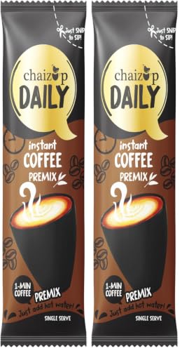 Image of Chaizup Daily 1 Min Instant Regular Coffee Premix - 30 Sachets | Regular Coffee Flavours | 30 Servings | 480g (Pack of 2)