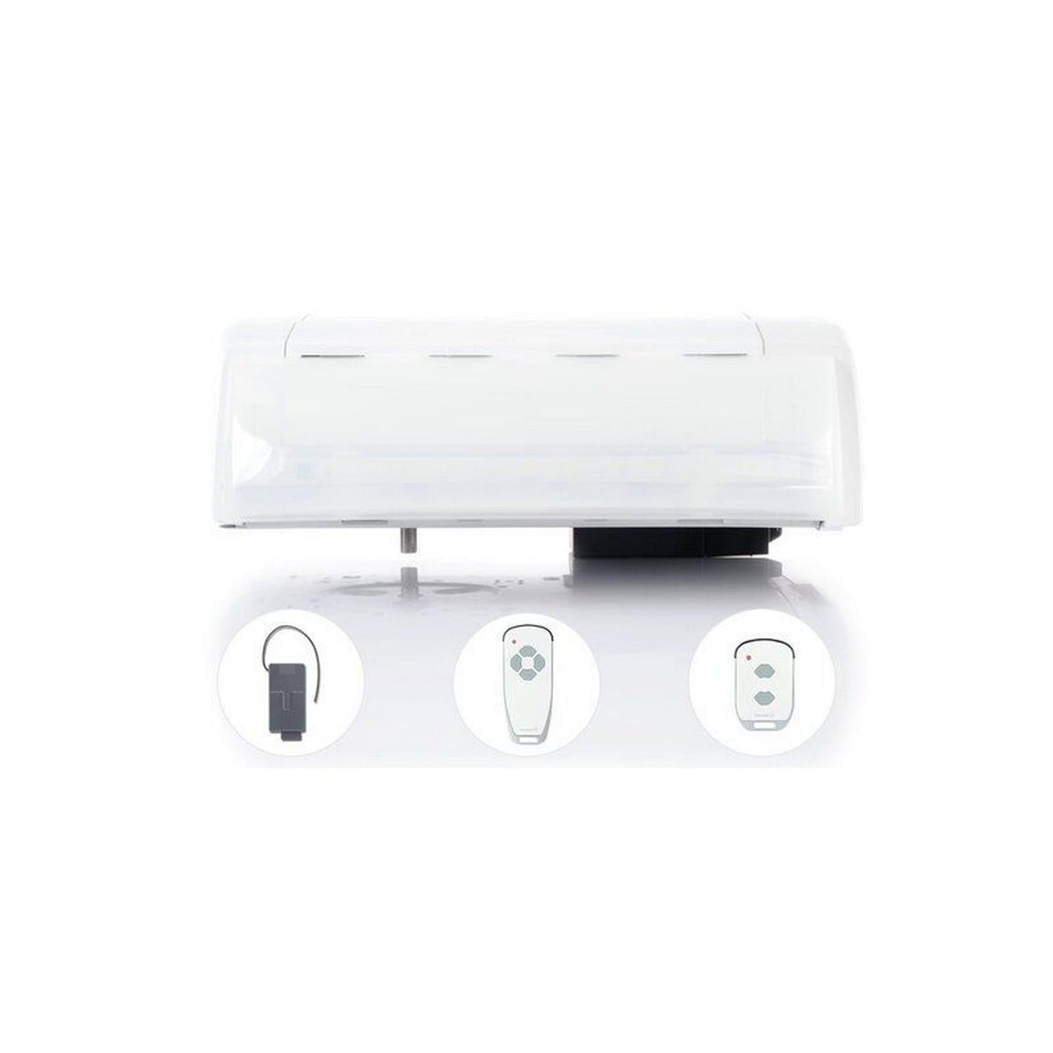 Marantec Comfort 380 napęd do bramy garażowej, zestaw z 2 nadajnikami ręcznymi, elektryczny napęd do bramy garażowej, bram segmentowych i wahadłowych, biały