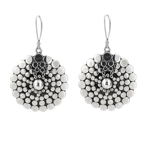 Boucles d'oreilles pendantes argent 925 fait main chic unique