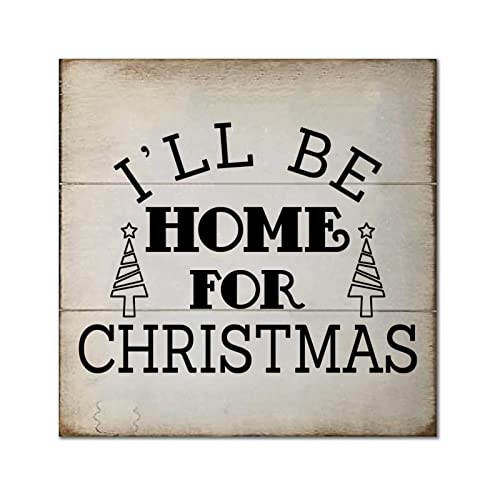 Plaque murale en bois Christmas décoration pour chambre 30x30