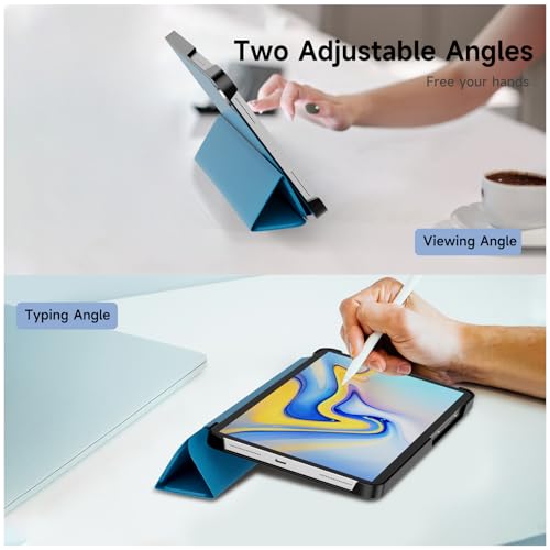Image of YRH for Samsung A9 / A11 Tablet Case 8.7 inch, Slim Light Stand PU Lether Cover for Galaxy Tab A9 / A11 Tablet Case, Light Blue