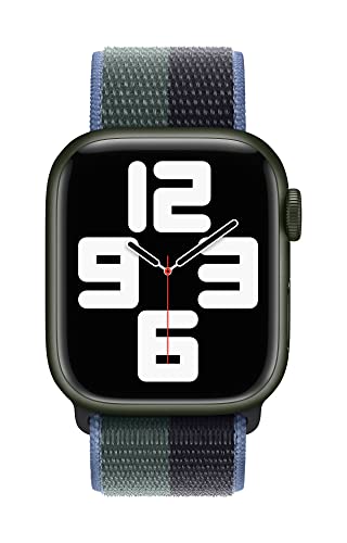 Image of Apple Watch Band - Sport Loop (41mm) - Midnight /Eucalyptus - Regular