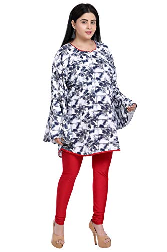 Image of Zen Women's A-Line Short Kurti Plus Size Size 50 to 56 (Size Up to 8XL)