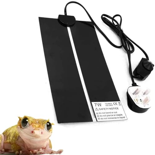 MAOYUTOU Heating Mat Reptile Heating Pads with Temperature Adjustment Lizards Heat Mat 20W 16.5x11 inch inch Removable Heat Pads for Turtle Tortoise Snakes Plant Terrariums Gecko Lizard