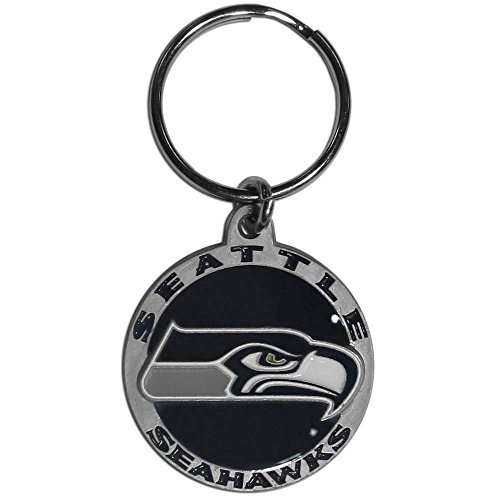 NFL Siskiyou Sports Fan Shop Seattle Seahawks Carved Zinc Key Chain One Size Team Color