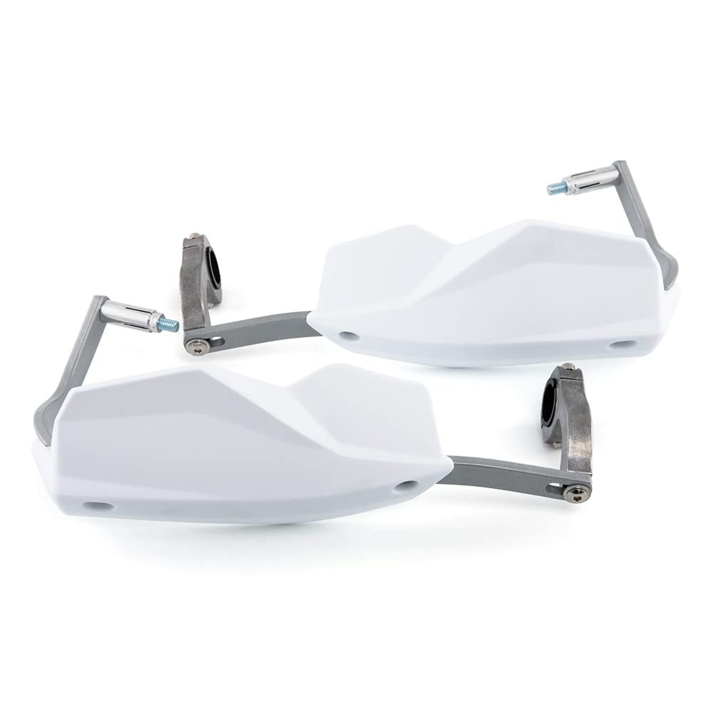 Motorrad Handschutz 22mm 28mm Griffschutz Schild Motorrad Motocross Roller Winddichter Lenker Handschutz Schutzausrüstung (Weiß)
