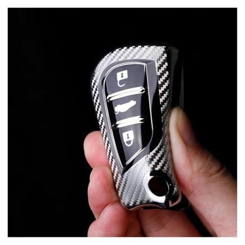 Funda llave plegable Corolla Verso Yaris estuche protector plata 3
