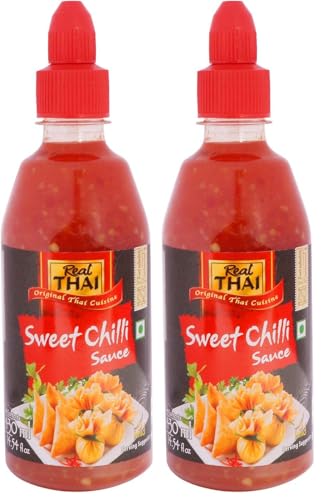 Image of Real THAI Original Thai Cuisine Sweet Chilli Sauce, 14.54 fl oz / 430 ml (Pack of 2)