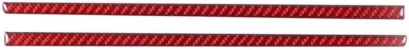 autoaccessory Car Center Console Side Decorative Strip For BMW 5 Series G60 G61 G68 2024-2025 Interior Soft Carbon Fiber Sticker(Red carbon fiber)