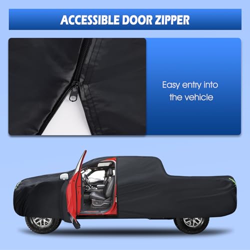 Image of Truck Cover Waterproof All Weather, 6 Layers Pickup Cover Fit for Ford F150, Chevrolet Silverado, Gmc Sierra, Ram 1500 See Size Chart (T3 Fit Truck Length Up to 240 inch)