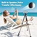 Phone Vlog Selfie Monitor Screen, Magnetic Wireless Rear Back Camera Monitor Screen with 164FT Range, Built-in Speaker for YouTube TikTok Live Streaming, Compatible with iPhone/Android