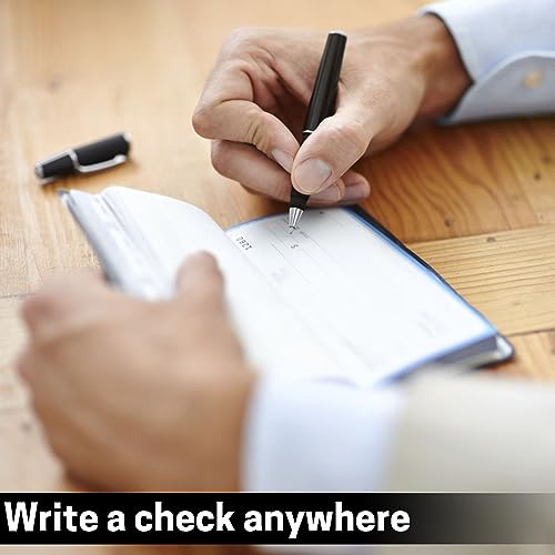 Image of Aurya Leather Checkbook Covers for Personal Checkbook, Checkbook Holder with Free Vinyl Divider, Checkbook Cover for Duplicate Checks for Men and Women