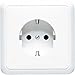 Produktbild Jung 1fach Komplett Steckdose Weiß 5520KIWW
