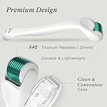 Derma Roller for Scalp, Beard & Face - Microneedling Roller with 540 Titanium 0.25mm Micro Needles, Microneedle Tool for Hair, Skincare Tools for Women & Men - Image 5