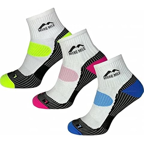 More Mile London (3 Pack) Womens Running Socks - 5.5 - 8 Cover