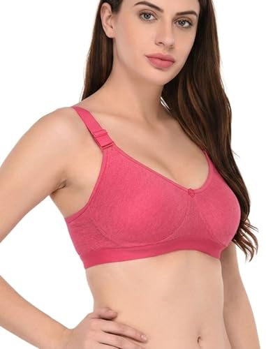 Image of Viral Girl Cotton Hosiery Women's Bra | Non-Padded Wire-Free Design with Adjustable Straps | Full Coverage Comfortable Bra | Soft Stretchable Fabric for All Day Support