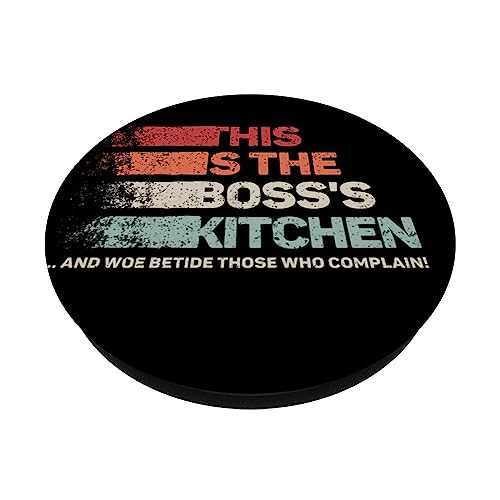 This is the boss's kitchen and woe betide those who complain PopSockets Swappable PopGrip, Black - Image 2