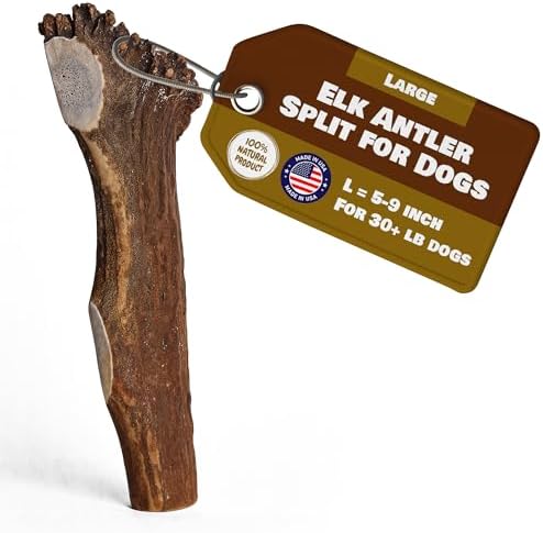 Large Split Elk Antlers for Dogs | 100% Natural & Organic | Dog E...