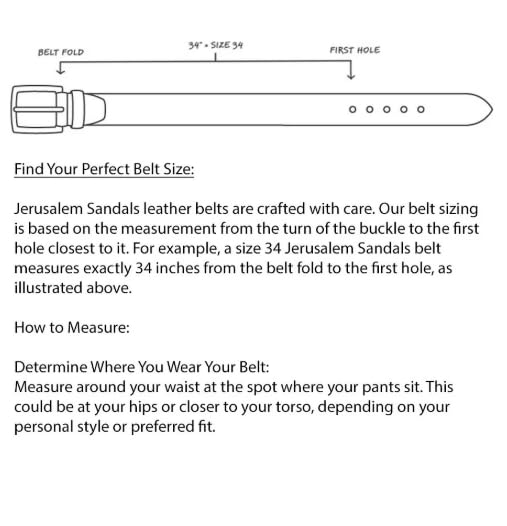 Jerusalem Sandals Ironhide Artisan Belt - Customizable Fit, Effortless Style2