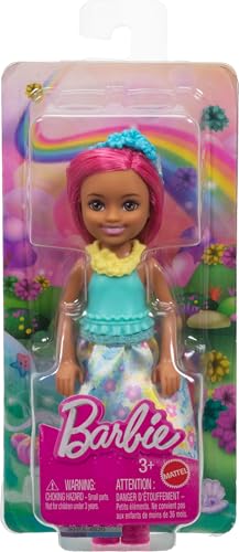Muñeca Barbie Chelsea 6 pulgadas con cabello rosa miniatura 6