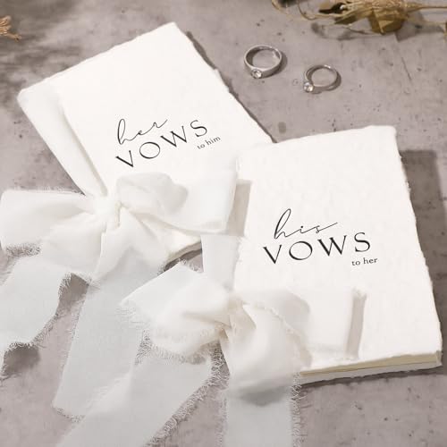 Engrowtic 2 Set Wedding Vow His and Hers with Ribbons