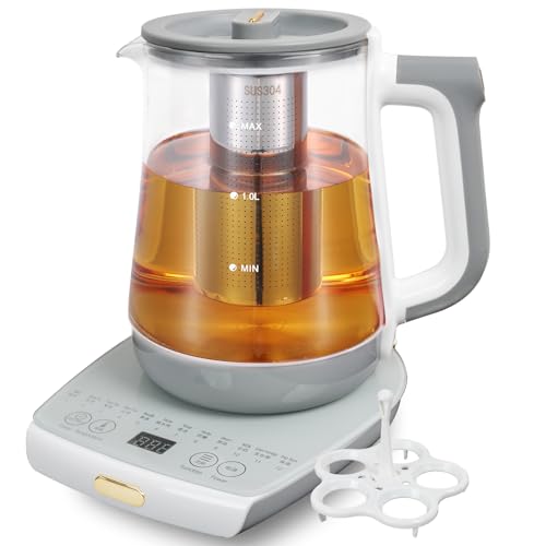 Tetera eléctrica con infusor y control de temperatura 1.8 L miniatura 1